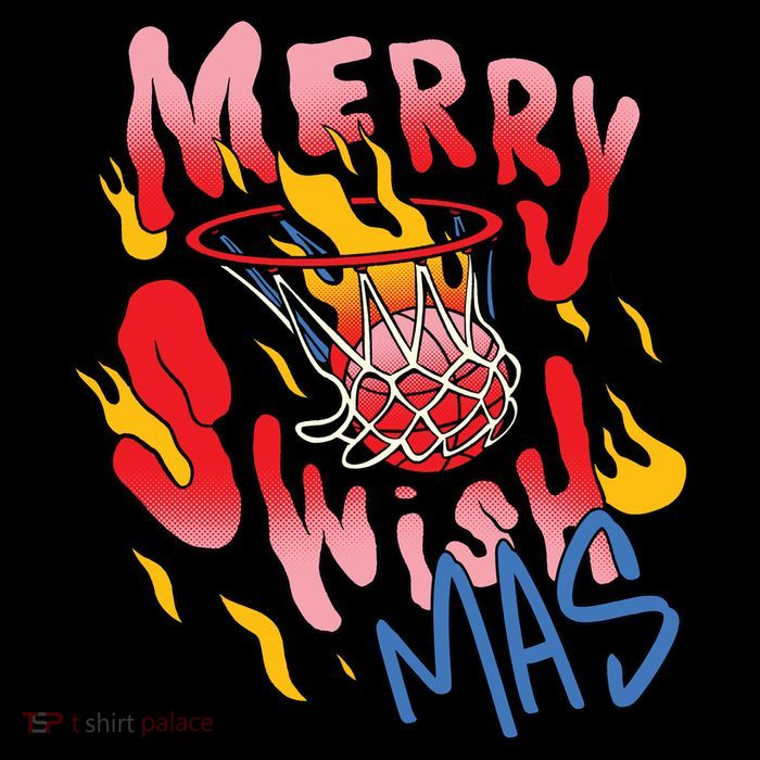 Merry Swishmas Basketball Cooling Performance Long Sleeve Crew