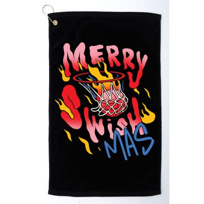 Merry Swishmas Basketball Golf Towel