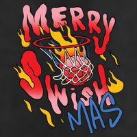 Merry Swishmas Basketball Golf Towel