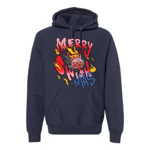 Merry Swishmas Basketball Premium Hoodie