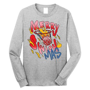 Merry Swishmas Basketball Long Sleeve Shirt