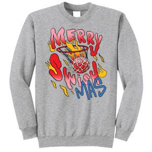 Merry Swishmas Basketball Sweatshirt