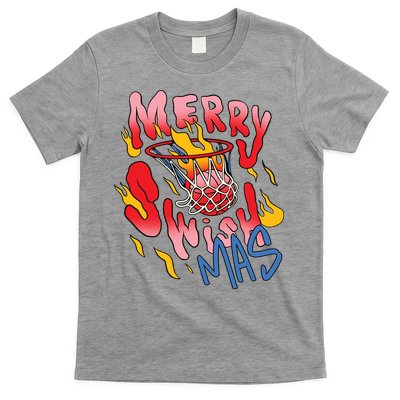 Merry Swishmas Basketball T-Shirt