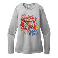 Merry Swishmas Basketball Womens CVC Long Sleeve Shirt