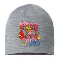 Merry Swishmas Basketball Sustainable Beanie