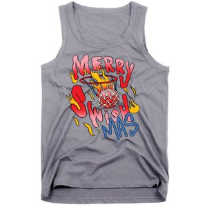 Merry Swishmas Basketball Tank Top