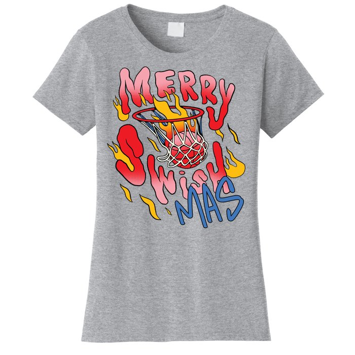 Merry Swishmas Basketball Women's T-Shirt