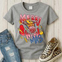 Merry Swishmas Basketball Womens T-Shirt