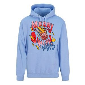 Merry Swishmas Basketball Unisex Surf Hoodie