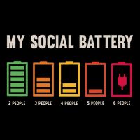 My Social Battery Low Energy Anti Social Introvert 16 in Basic Backpack