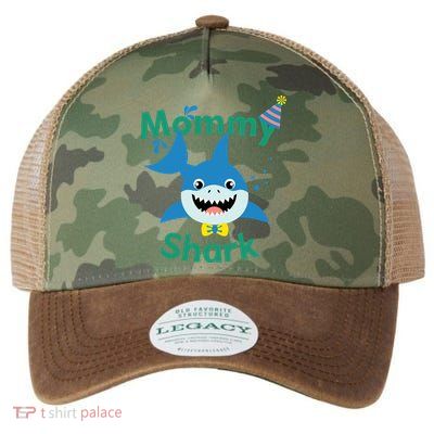 Mommy Shark Birthday Party Matching Family Legacy Tie Dye Trucker Hat