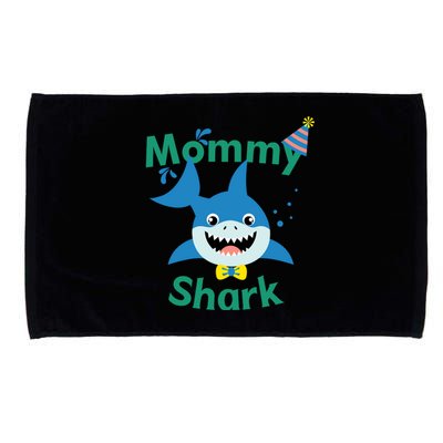 Mommy Shark Birthday Party Matching Family Microfiber Hand Towel