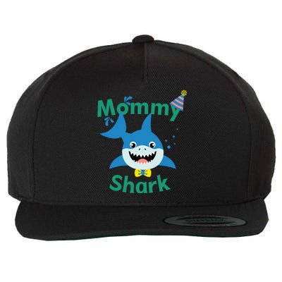 Mommy Shark Birthday Party Matching Family Wool Snapback Cap