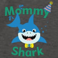 Mommy Shark Birthday Party Matching Family Vector Backpack