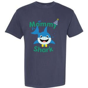 Mommy Shark Birthday Party Matching Family Garment-Dyed Heavyweight T-Shirt