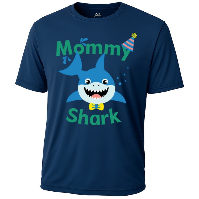 Mommy Shark Birthday Party Matching Family Cooling Performance Crew T-Shirt