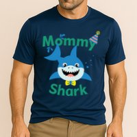 Mommy Shark Birthday Party Matching Family Cooling Performance Crew T-Shirt