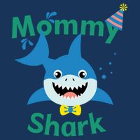 Mommy Shark Birthday Party Matching Family Cooling Performance Crew T-Shirt