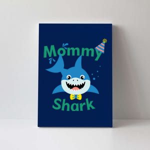 Mommy Shark Birthday Party Matching Family Canvas