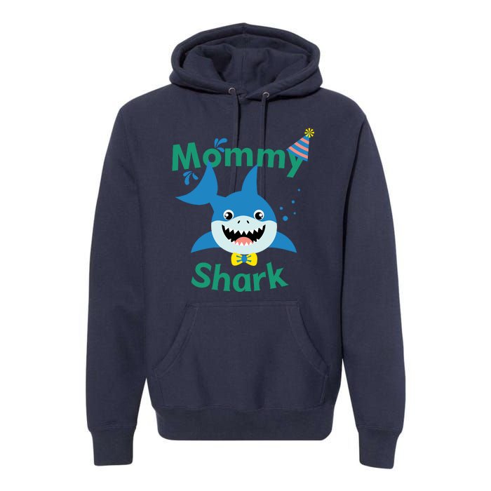 Mommy Shark Birthday Party Matching Family Premium Hoodie