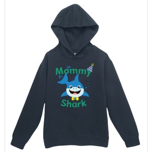 Mommy Shark Birthday Party Matching Family Urban Pullover Hoodie