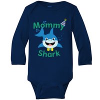 Mommy Shark Birthday Party Matching Family Baby Long Sleeve Bodysuit