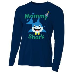 Mommy Shark Birthday Party Matching Family Cooling Performance Long Sleeve Crew