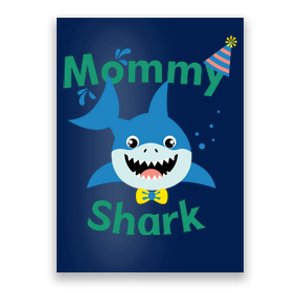 Mommy Shark Birthday Party Matching Family Poster