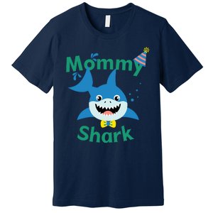 Mommy Shark Birthday Party Matching Family Premium T-Shirt