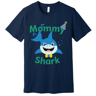 Mommy Shark Birthday Party Matching Family Premium T-Shirt