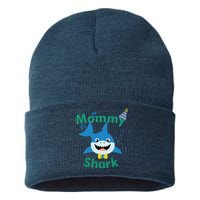 Mommy Shark Birthday Party Matching Family Sustainable Knit Beanie