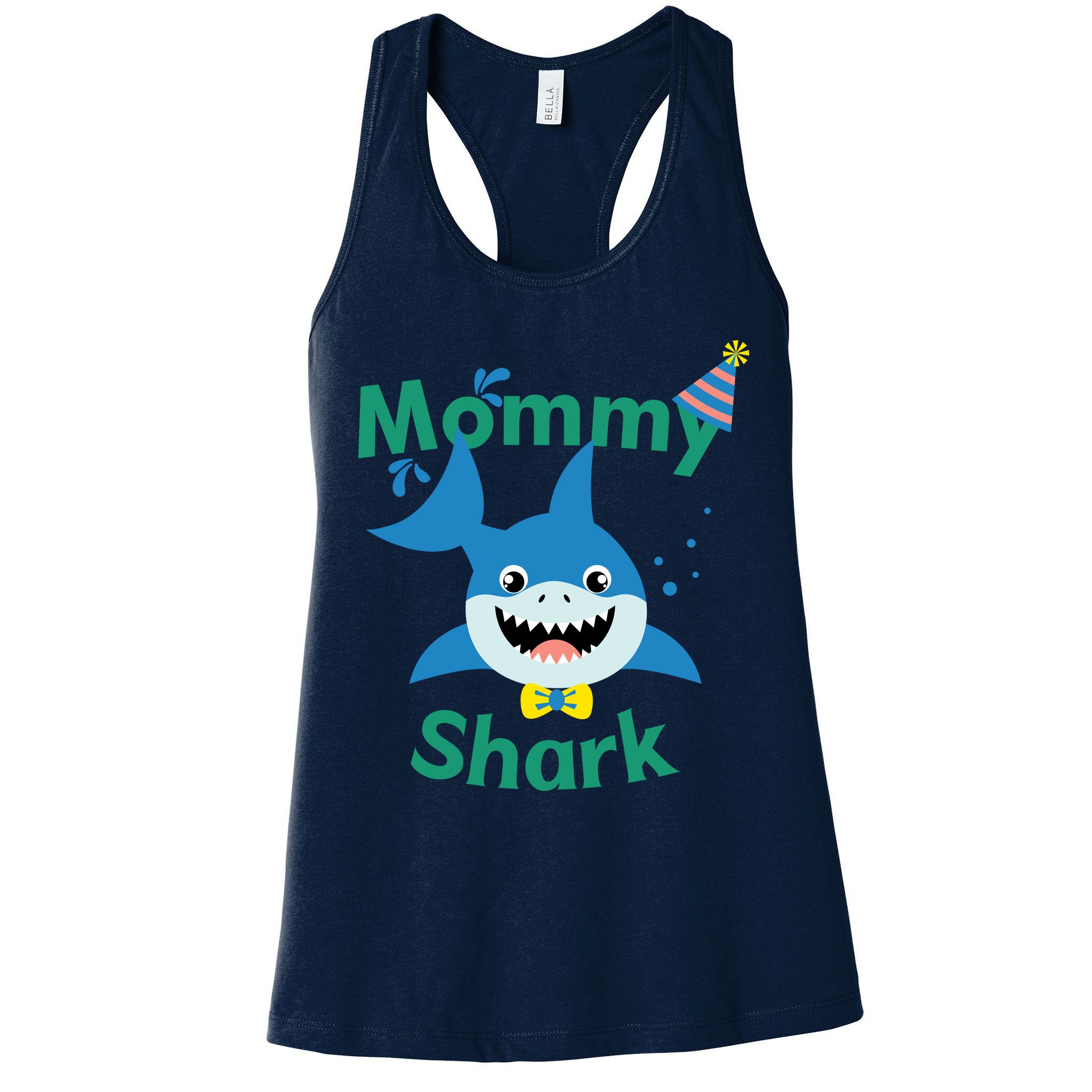 Mommy Shark Birthday Party Matching Family Womens Tank Top