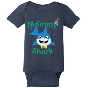 Mommy Shark Birthday Party Matching Family Baby Bodysuit