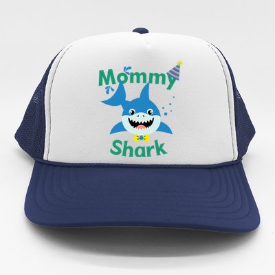 Mommy Shark Birthday Party Matching Family Trucker Hat