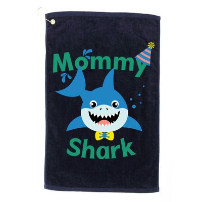 Mommy Shark Birthday Party Matching Family Golf Towel