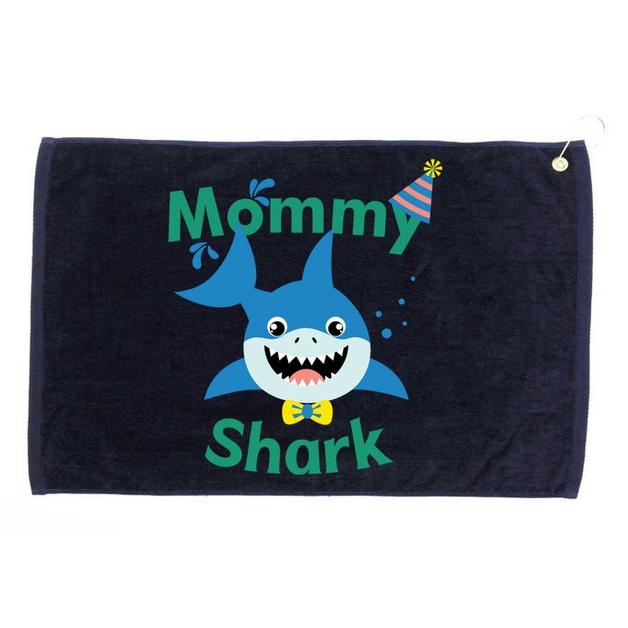 Mommy Shark Birthday Party Matching Family Grommeted Golf Towel