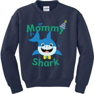 Mommy Shark Birthday Party Matching Family Kids Sweatshirt