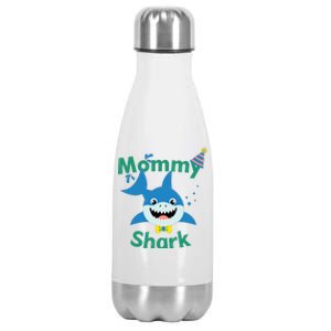 Mommy Shark Birthday Party Matching Family Stainless Steel Insulated Water Bottle