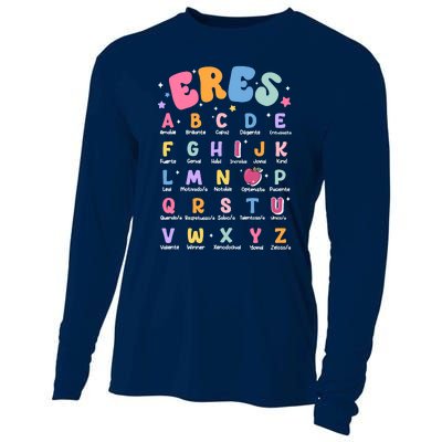 Maestra Spanish Bilingual Teacher Multilingual Affirmation Cooling Performance Long Sleeve Crew