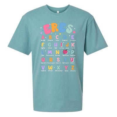 Maestra Spanish Bilingual Teacher Multilingual Affirmation Sueded Cloud Jersey T-Shirt