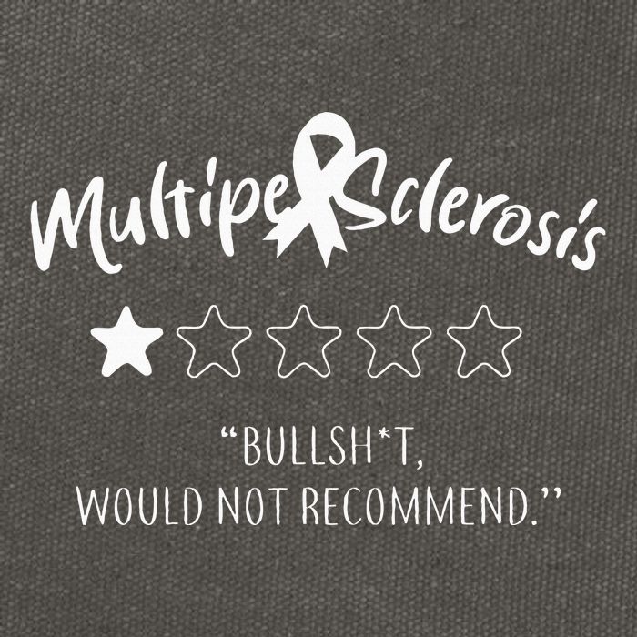 Multiple Sclerosis Bullshit Would Not Recommend Cotton Canvas Backpack