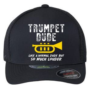 Marching School Band Funny Trumpet Flexfit Unipanel Trucker Cap