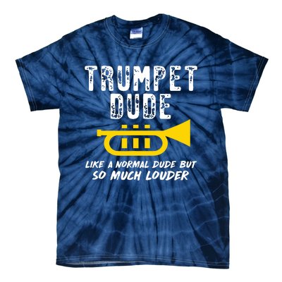 Marching School Band Funny Trumpet Tie-Dye T-Shirt