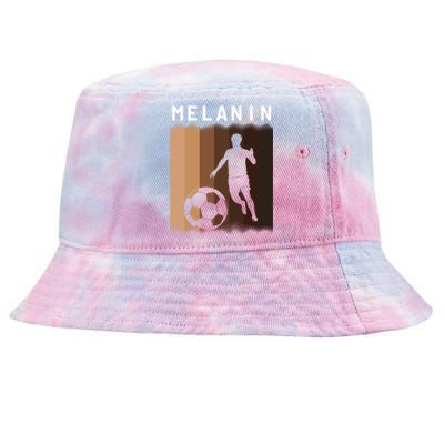 Melanin Shades Black Pride Soccer Lover Player Cute Gift Tie-Dyed Bucket Hat