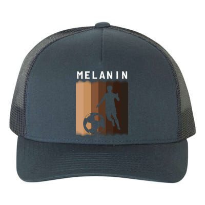 Melanin Shades Black Pride Soccer Lover Player Cute Gift Yupoong Adult 5-Panel Trucker Hat