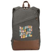 Mentally Sick But Physically Thicc Mental Health Matters Cotton Canvas Backpack