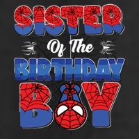 Matching Sister Birthday Boy 7 Panel Mesh Trucker Snapback Hat