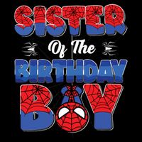 Matching Sister Birthday Boy Cooling Performance Crew T-Shirt