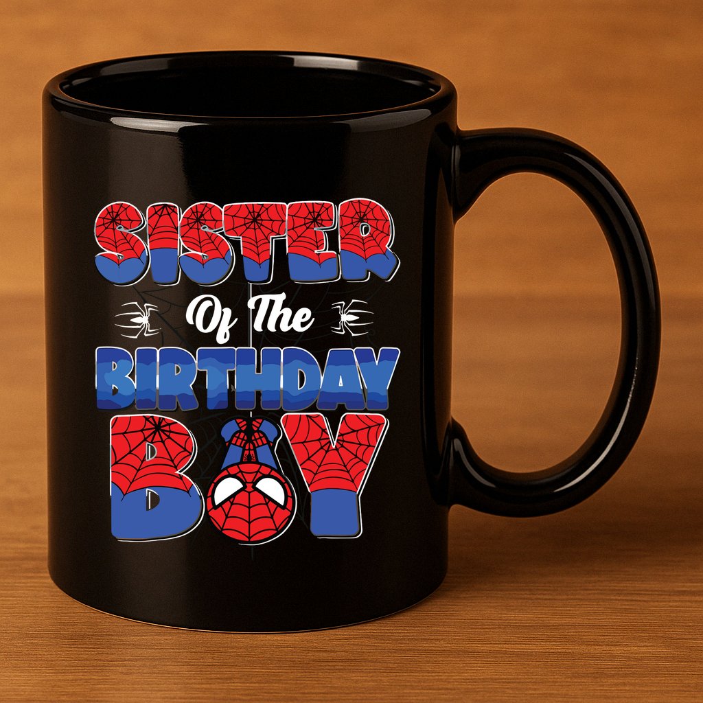 Matching Sister Birthday Boy 11oz C Handle Ceramic Mug