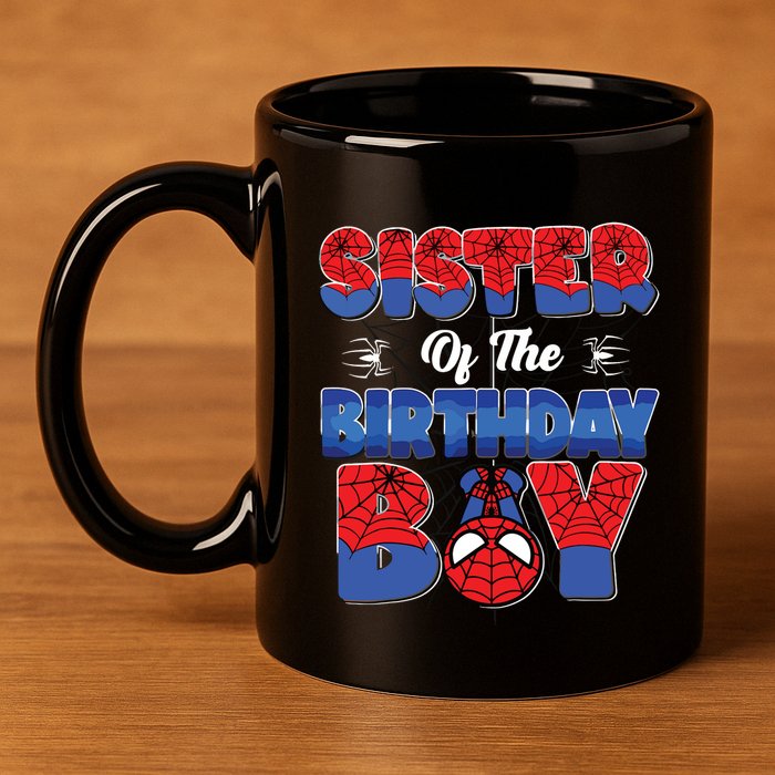 Matching Sister Birthday Boy 11oz C Handle Ceramic Mug